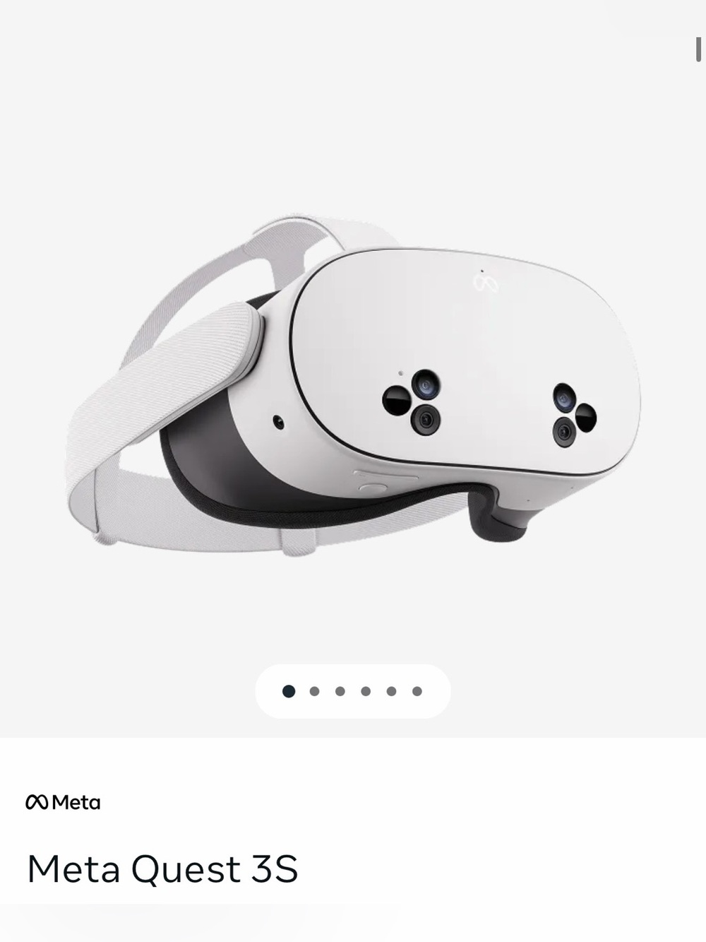 Meta Quest 3S with controls & charger